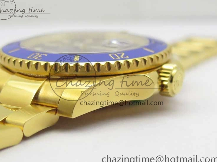 on Dial YG 116618 D1F YG Wrapped Bracelet Submariner Edition A2836 LB Best Wrapped Blue 0523